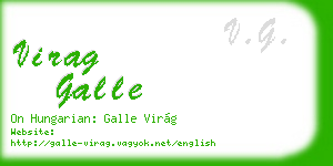 virag galle business card