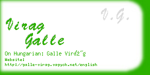 virag galle business card